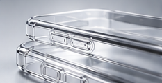 Transparent clear case frame detail