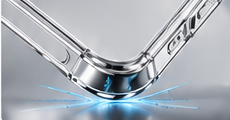 Illustrative clear case corner protection